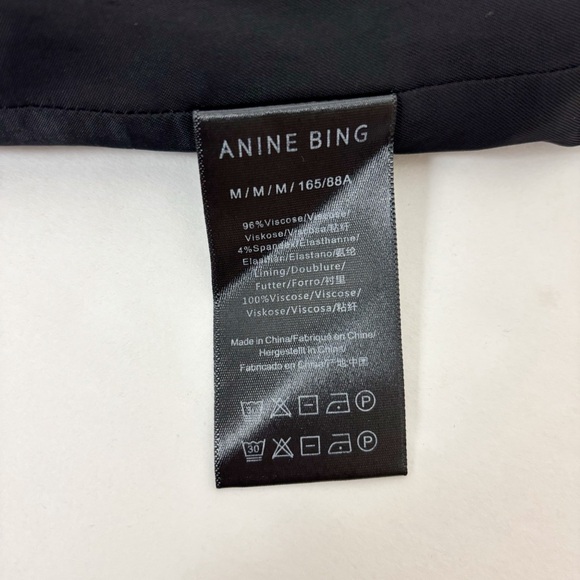 ANINE BING Jennifer Top in Black Size M - Picture 9 of 11